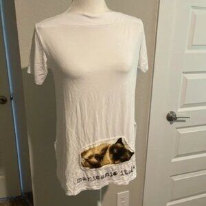 Floria manicomio Italia cat print top